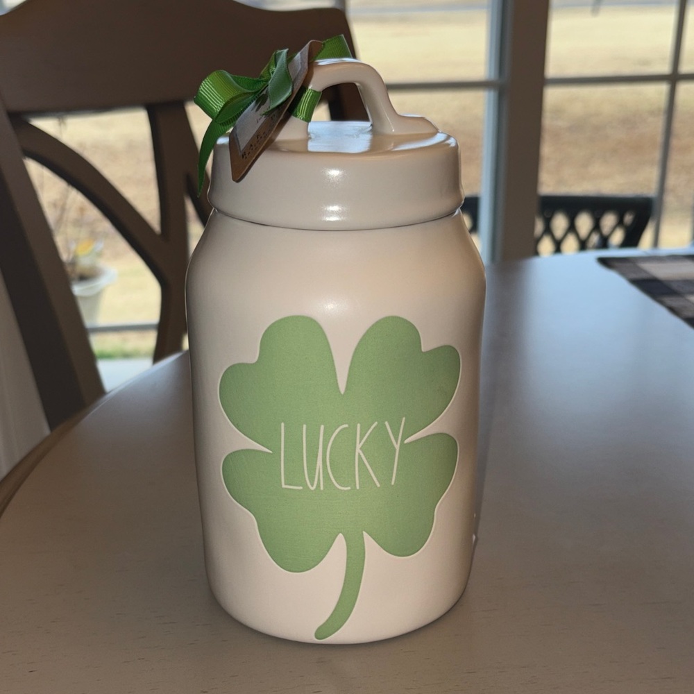 Rae Dunn Lucky Canister - Picture 1 of 4